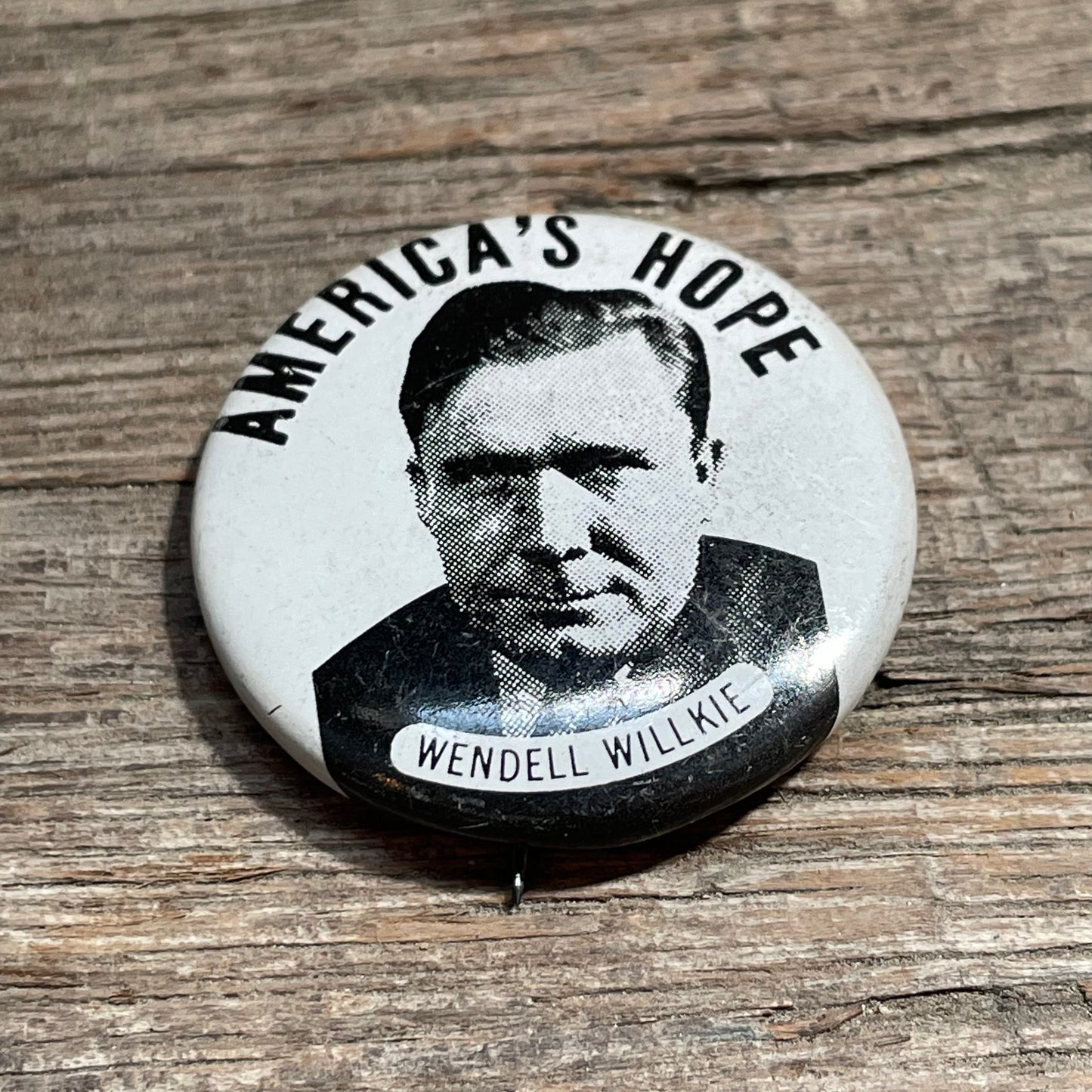 【USA vintage】缶バッジ AMERICA’S HOPE ウェンデル・ウィルキー