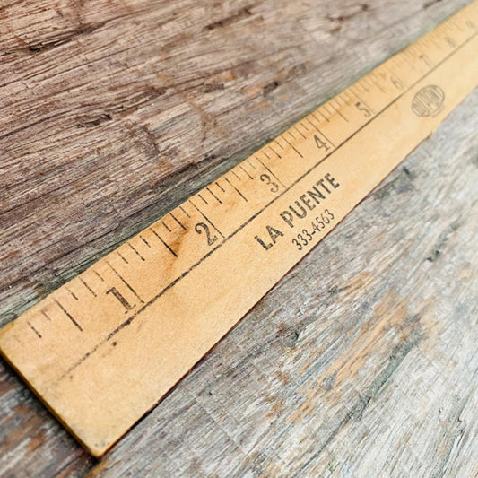 【USA vintage】木製 スケール ルーラー ものさし 3