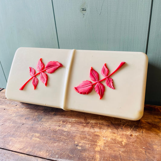 【50’s USA vintage】リーフ柄 小物入れ