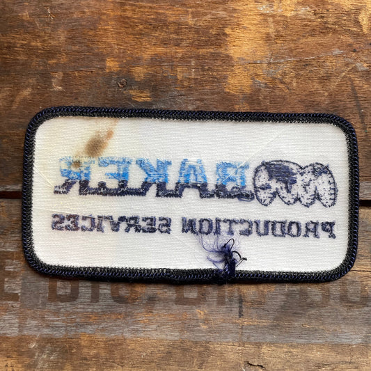 【USA vintage】ワッペン BAKER PRODUCTION SERVICES