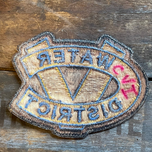 【USA vintage】ワッペン Water District
