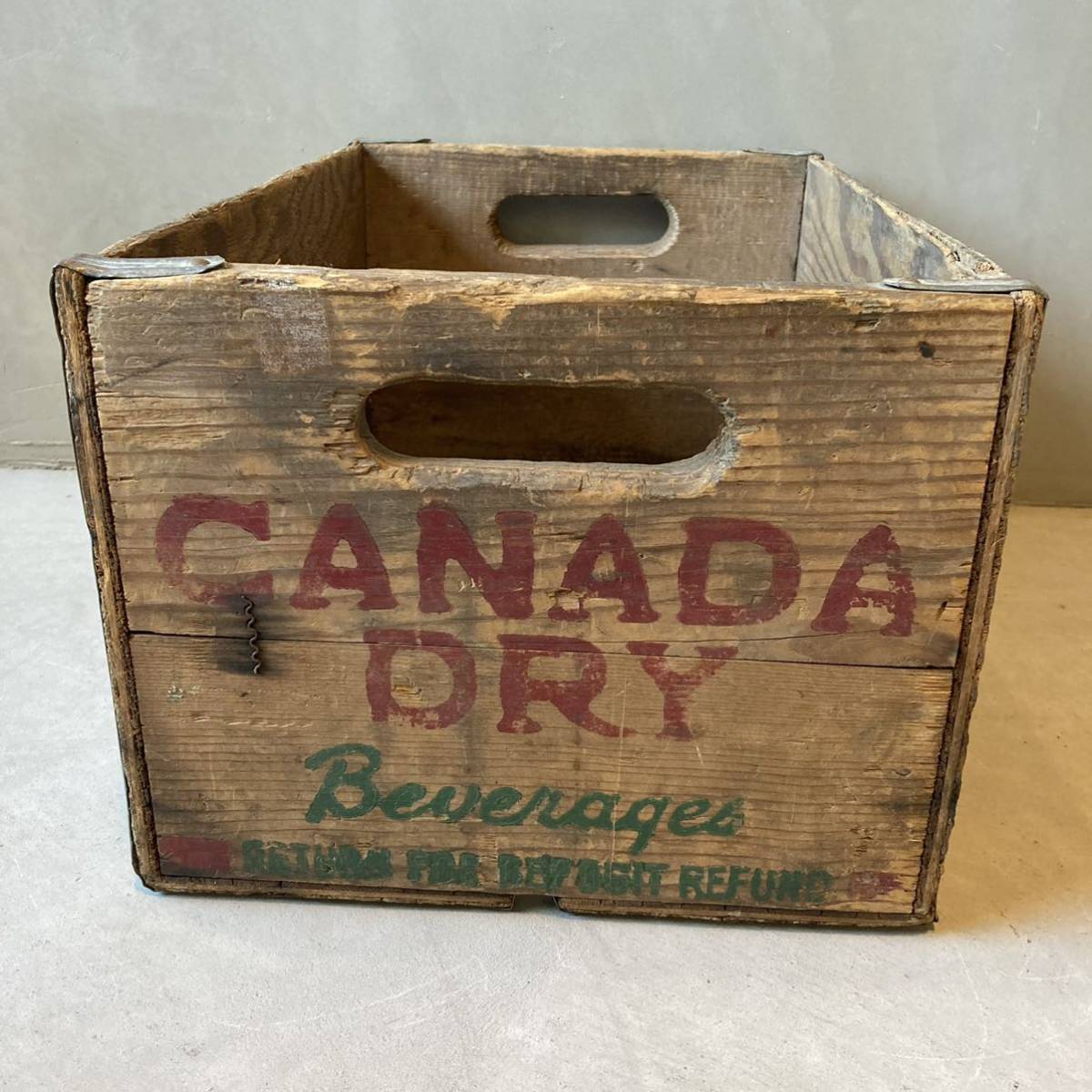 【 vintage】CANADA DRY 木箱
