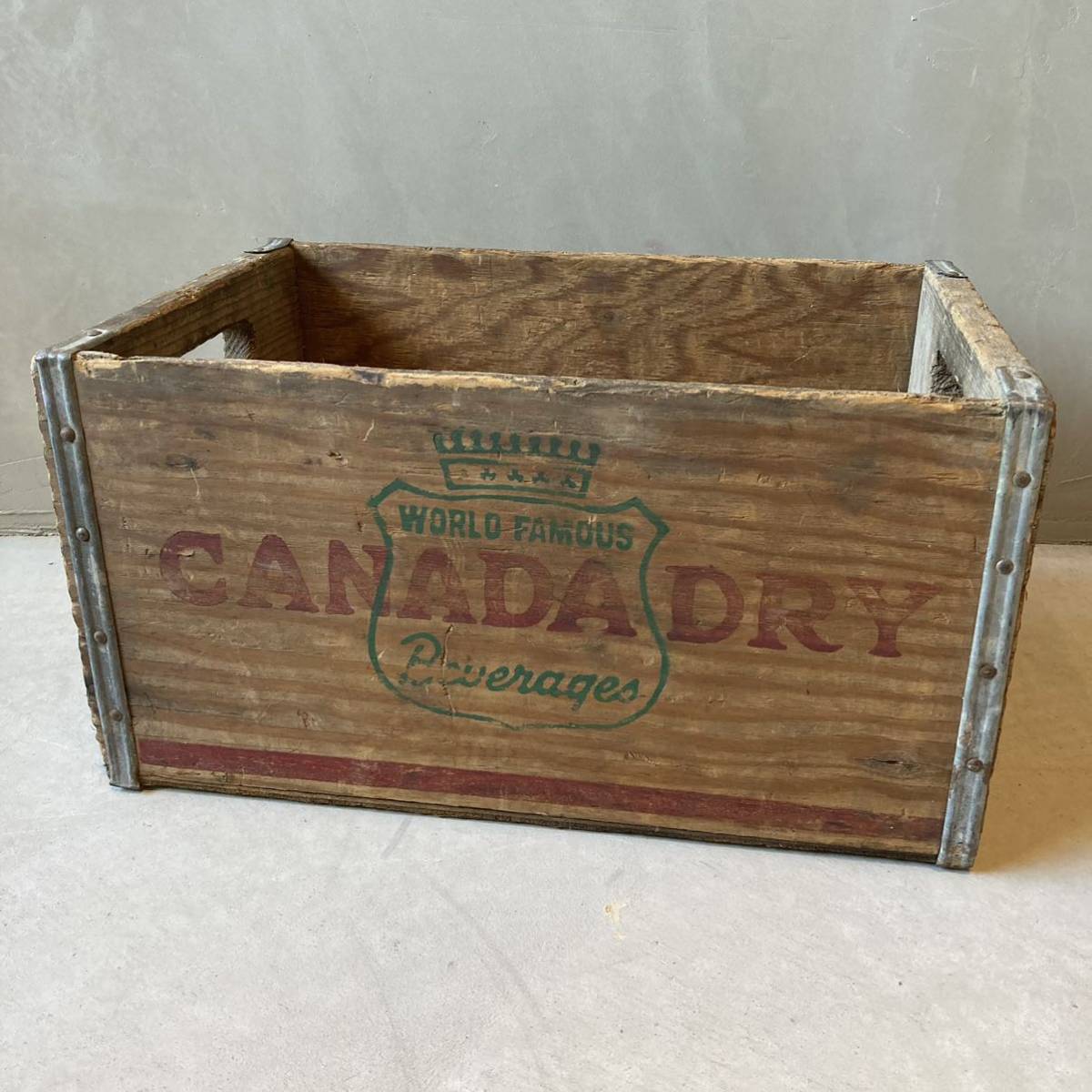【 vintage】CANADA DRY 木箱