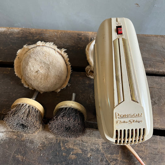 【USA vintage】RONSON CORP 電動靴磨き 5点セット