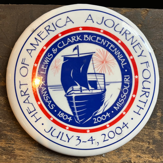 【USA vintage】缶バッジ Heart Of America