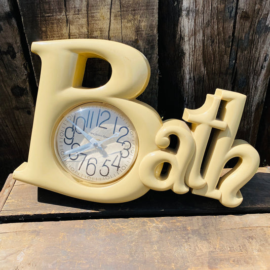 【1983 USA vintage】“Bath” ウォールクロック 時計