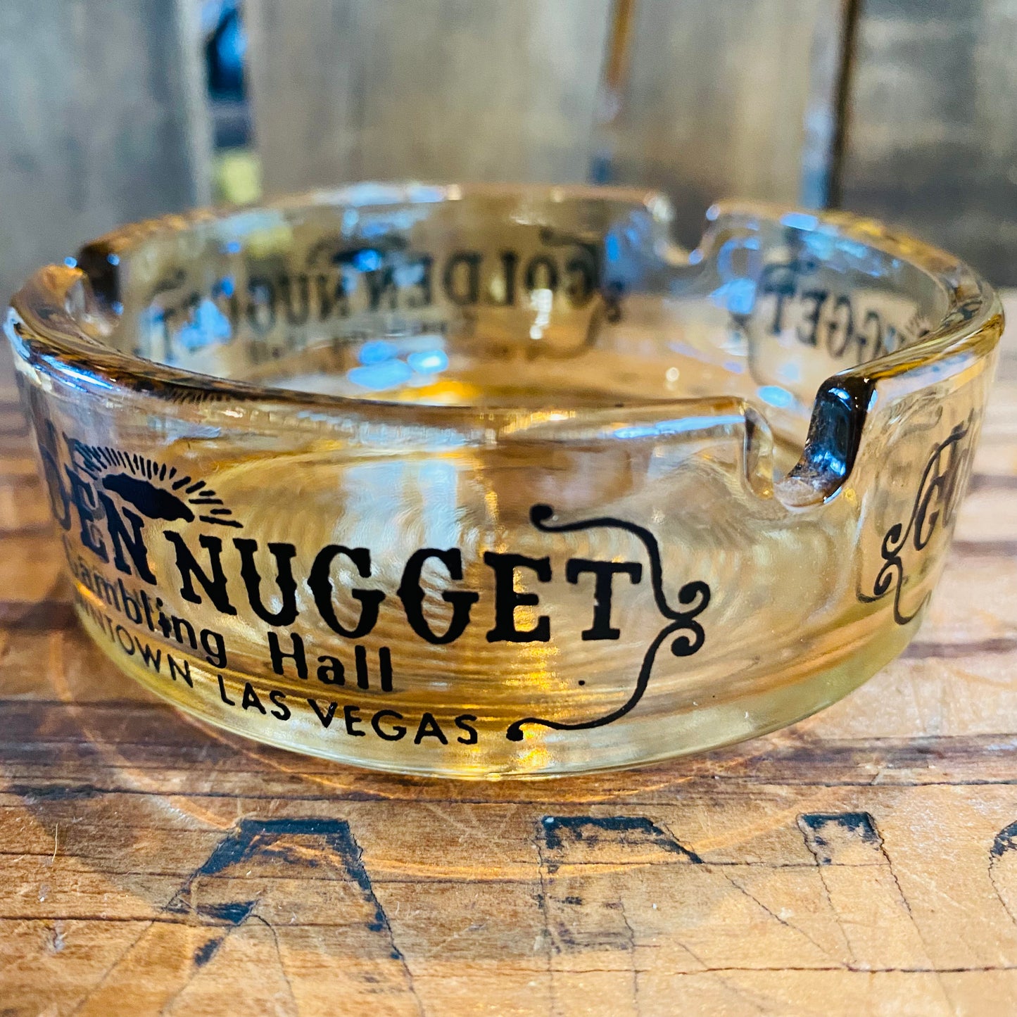 【1950s-1970s USA vintage】アドバタイジング 灰皿 GOLDEN NUGGET
