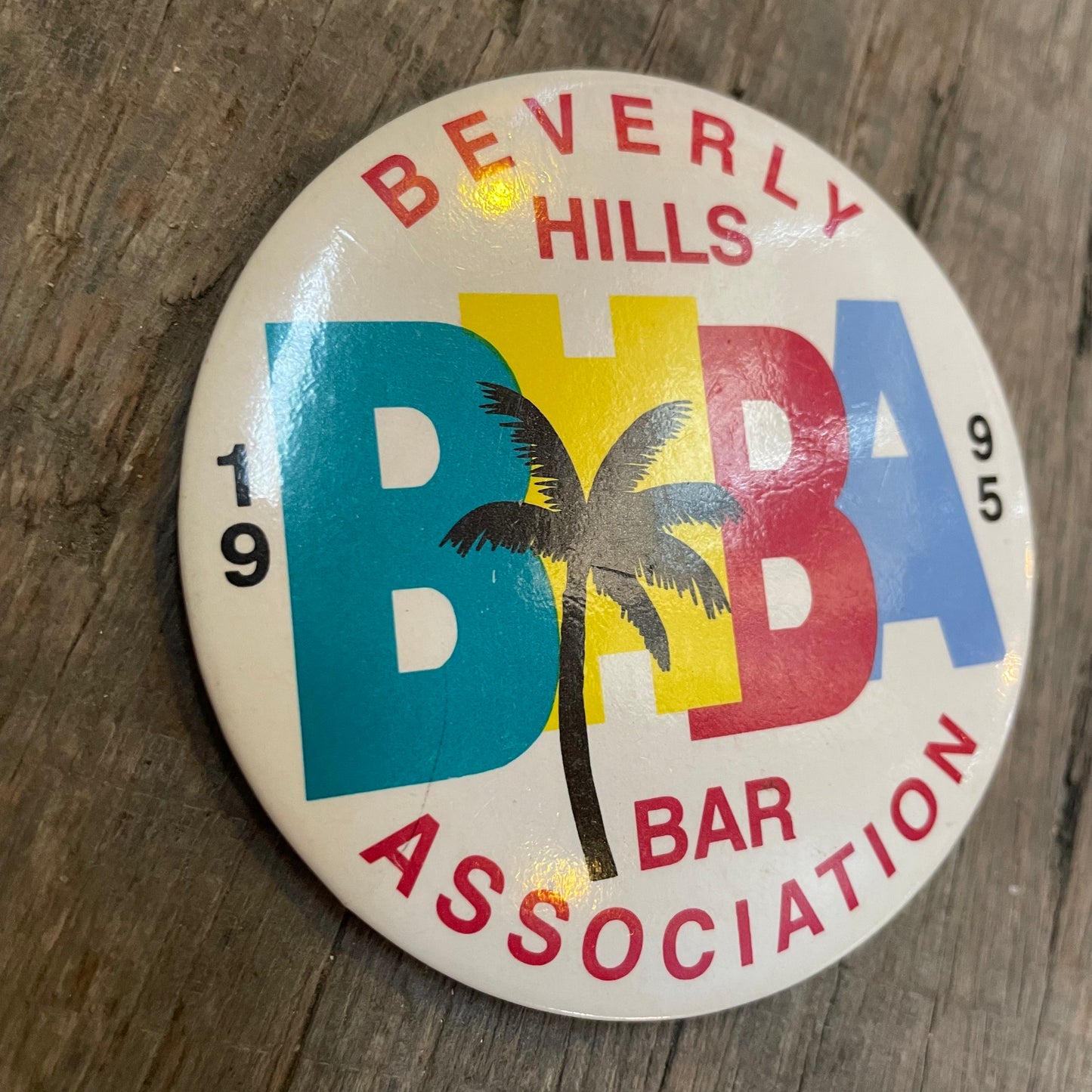 【USA vintage】缶バッジ Beverly Hills Bar Association