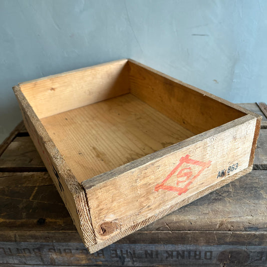 【USA vintage】木箱 筋子