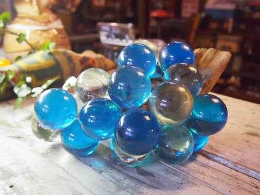 【 1950s-1960s USA vintage】 葡萄 オブジェ ルーサイト アンティーク