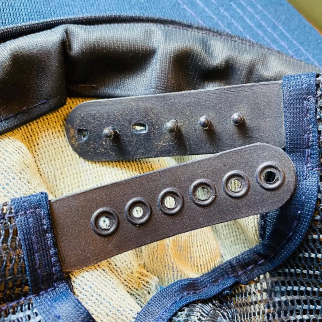 【vintage】メッシュキャップ 紺色×水色