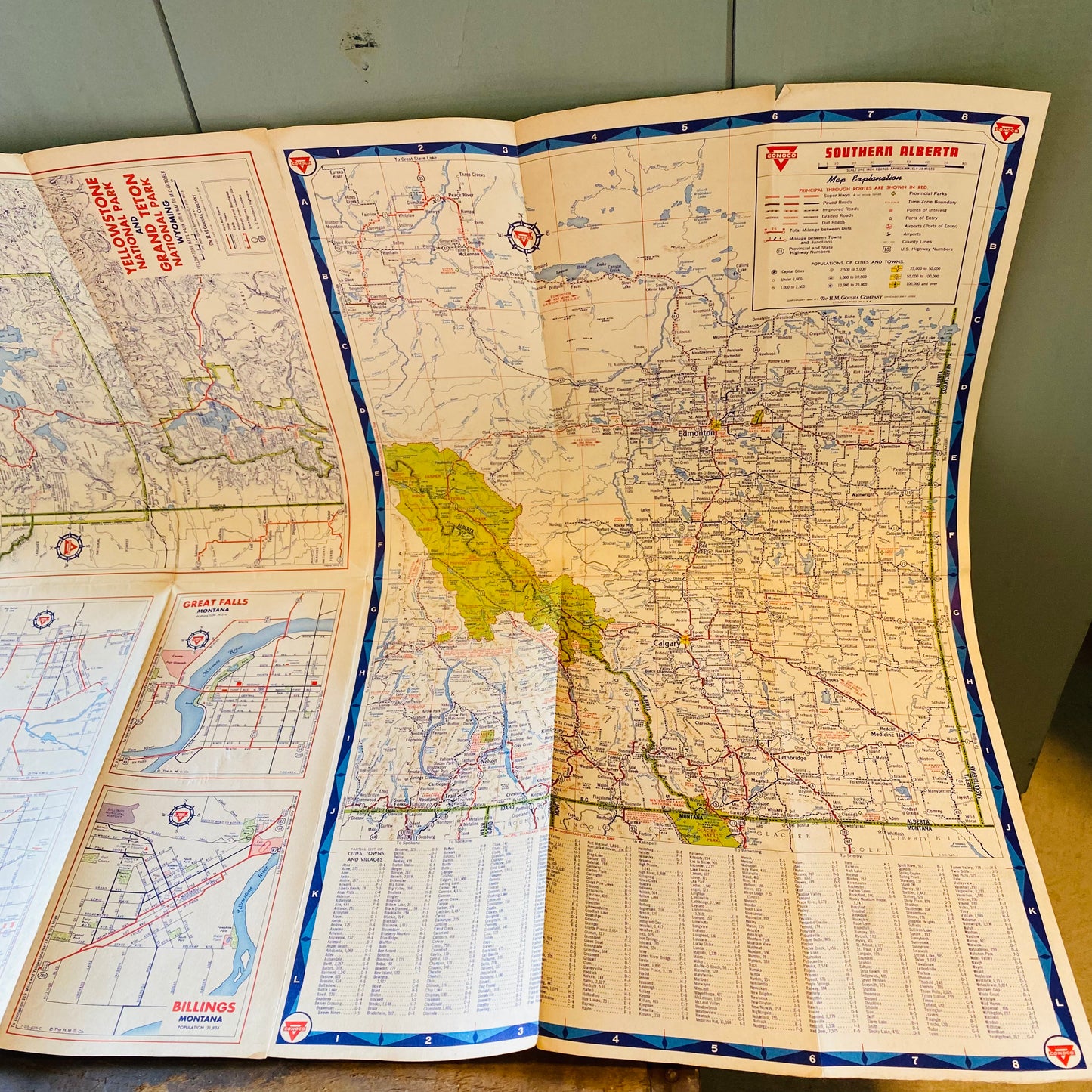 【USA vintage】road map 地図 ロードマップ①