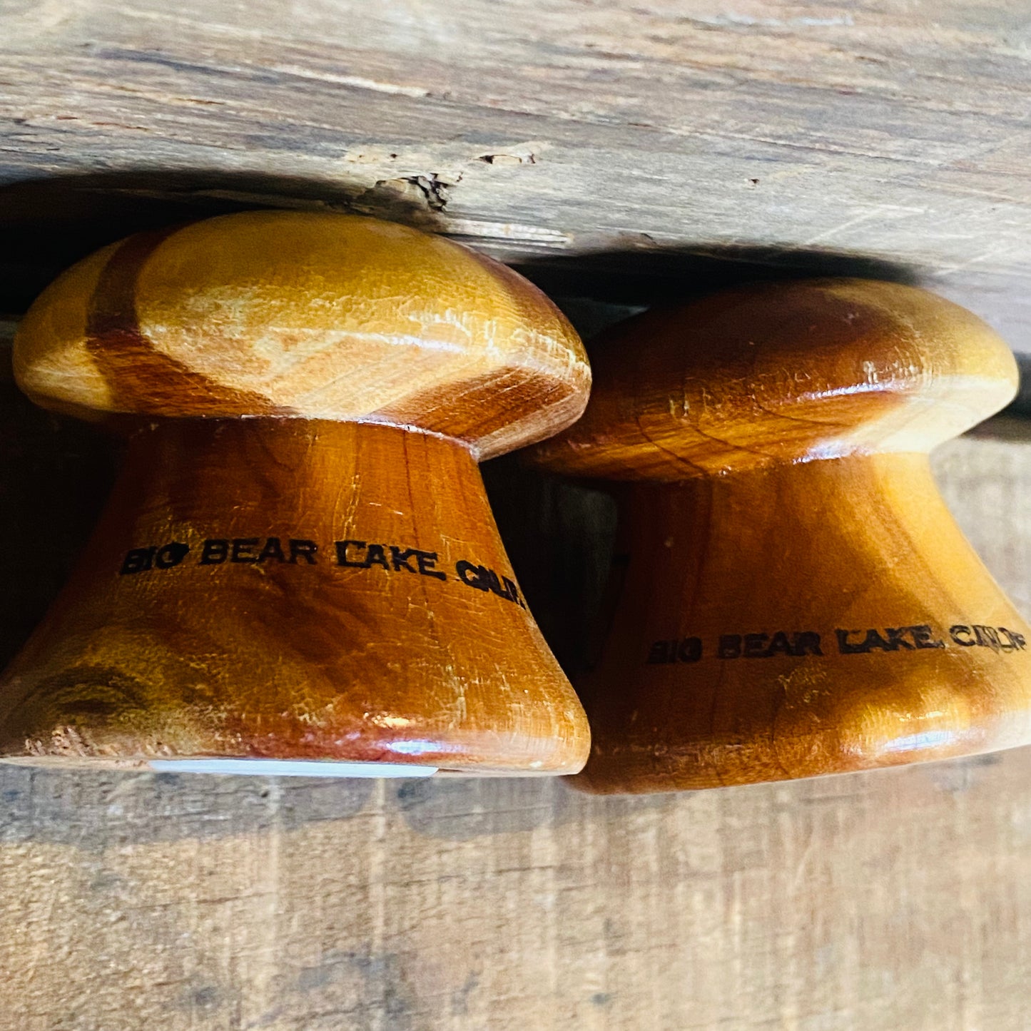 【USA vintage】ソルトアンドペッパー S&P 木製 きのこ