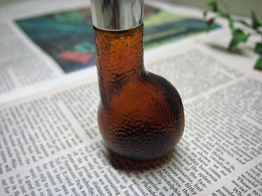 【1960s-1970s USA vintage】“AVON” ガラスボトル PIPE パイプ ブラウン