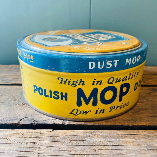 【1920s-1930s USA vintage】モップ TIN缶