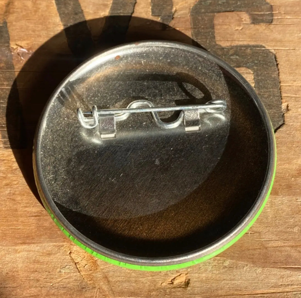 【vintage】缶バッジ レトロ グリーン