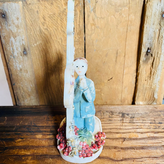 【USA vintage】十字架 お祈り 少年