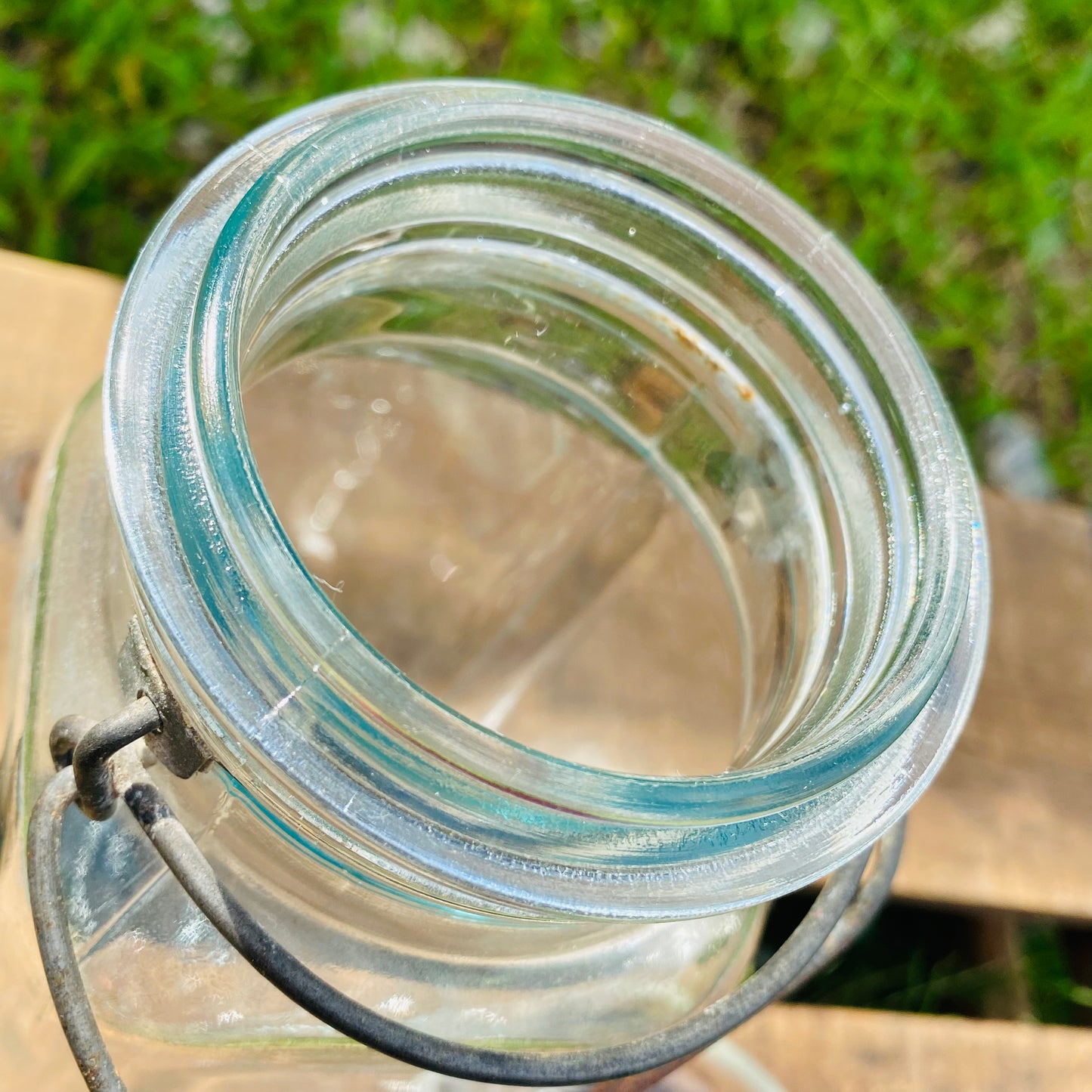 【1930s~ USA vintage】Ball ワイヤーバンド ガラスジャー