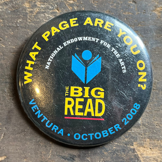 【USA vintage】缶バッジ THE BIG READ