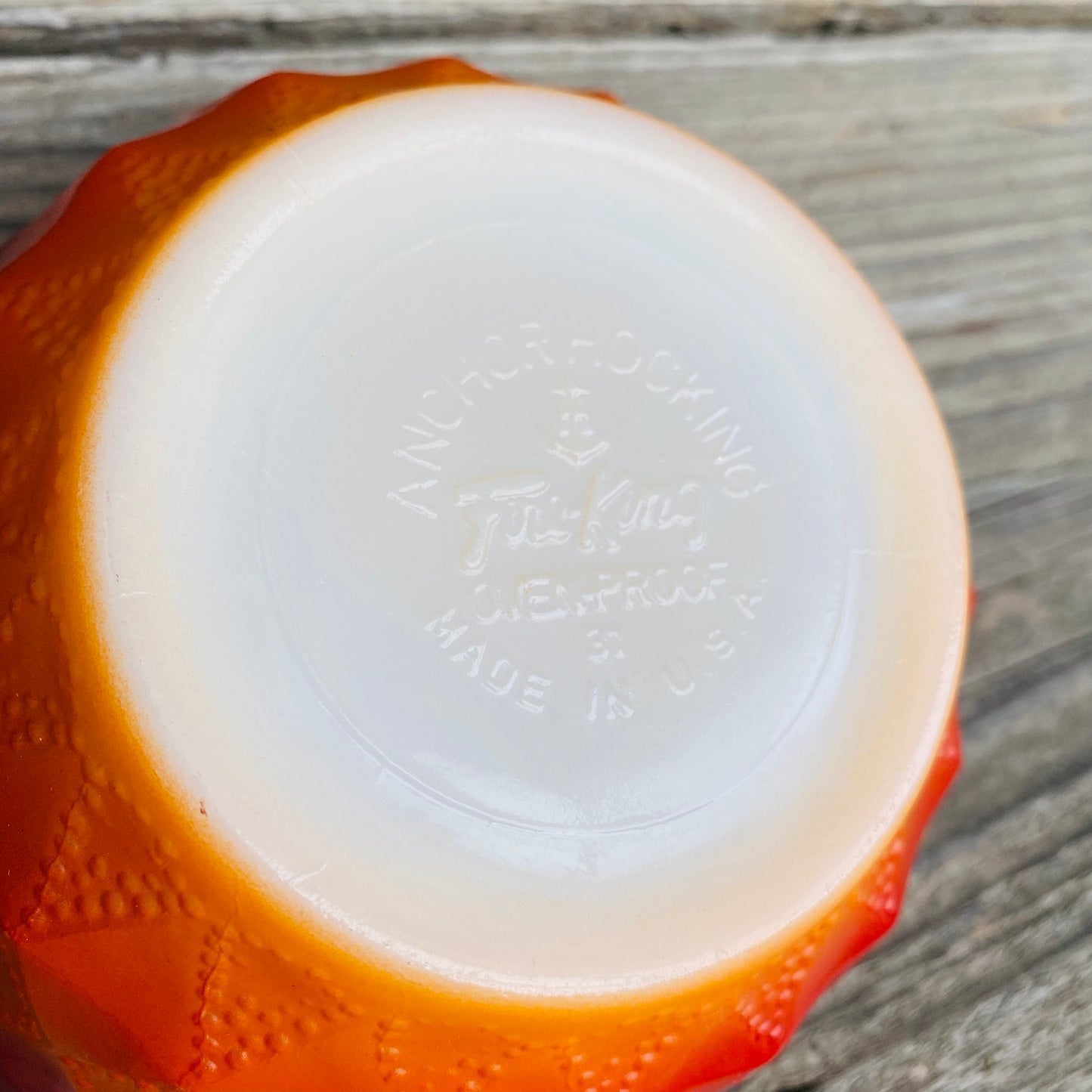 【1960s USA vintage】FIRE KING キンバリー ボウル オレンジ