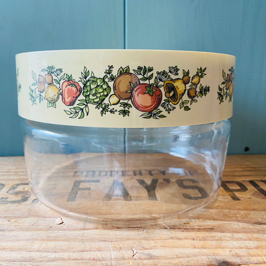 【USA vintage】PYREX ガラスキャニスター 野菜柄