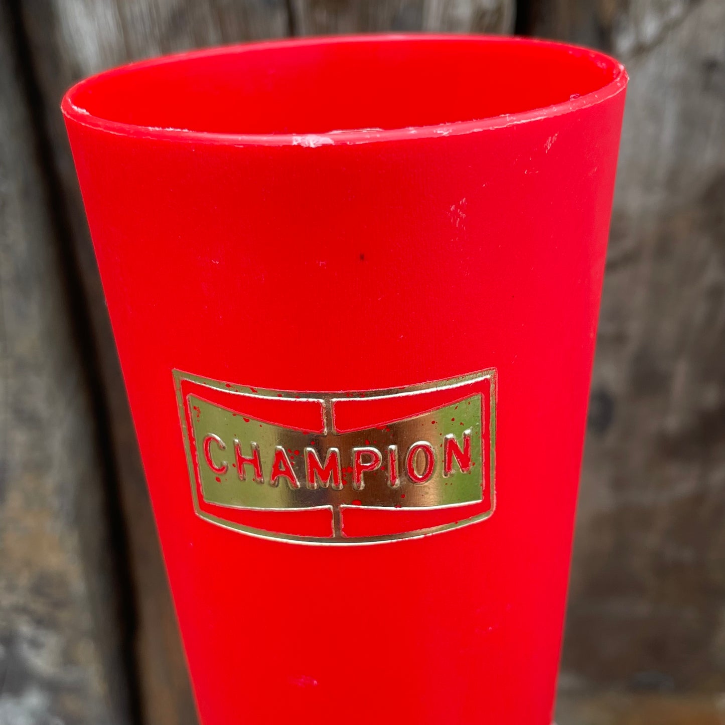 【70’s vintage 】CHAMPION プラスチック タンブラー 蓋付き