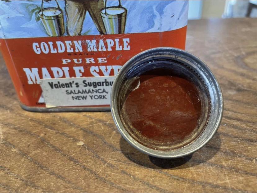 【USA vintage】GOLDEN MAPLE ゴールデンメープル TIN缶