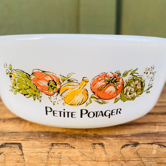 【USA vintage】FIRE KING オーバル キャセロール 小