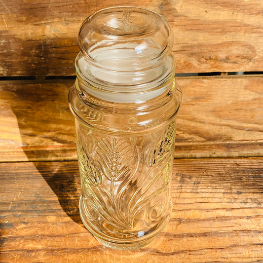 【1982 USA vintage】Mr Peanut ガラスジャー 瓶