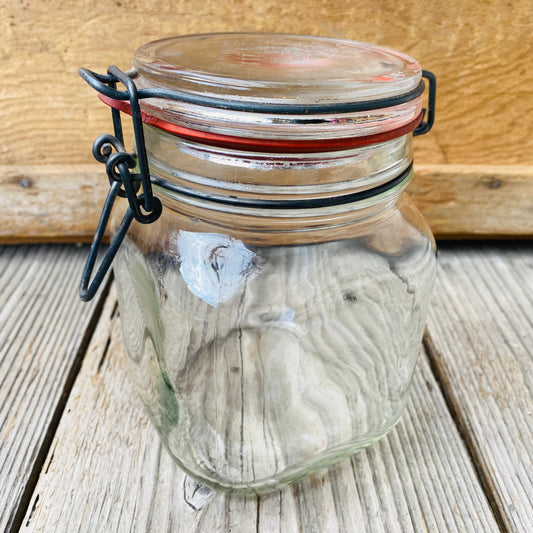 【England vintage】KILNER ガラスジャー 瓶 保存容器