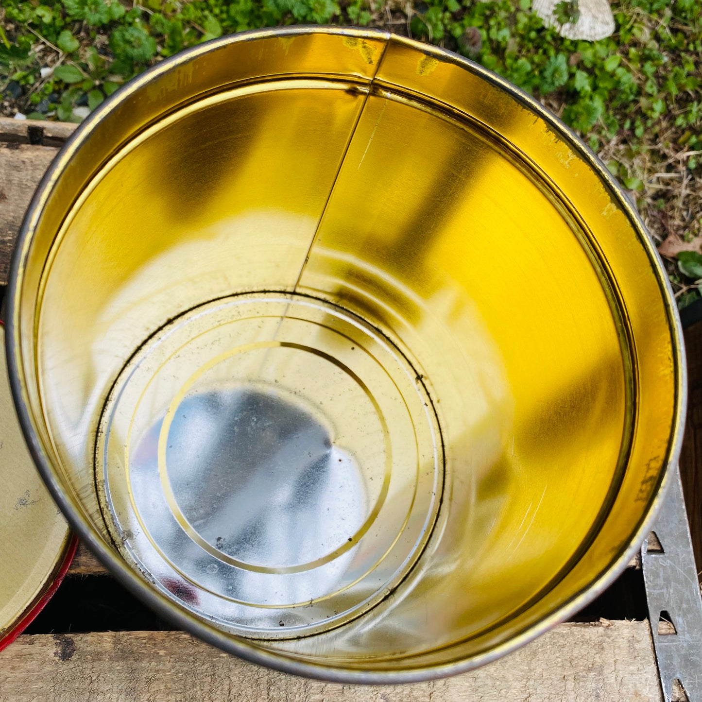 【USA vintage】Old Time クリスマスキャンディ TIN缶