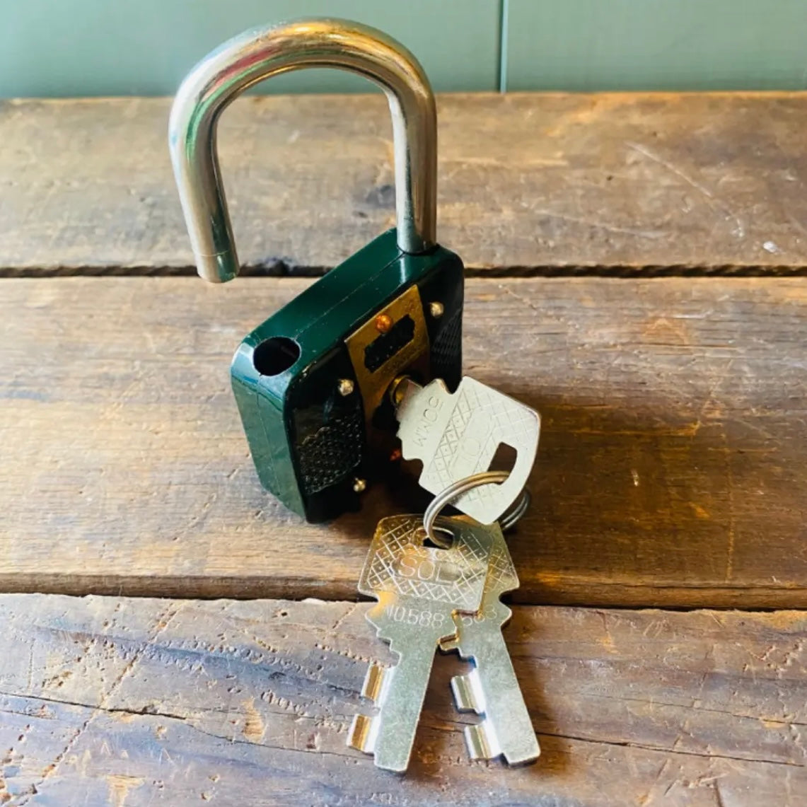 【vintage】昭和レトロ PADLOCK パドロック SOL 南京錠 鍵