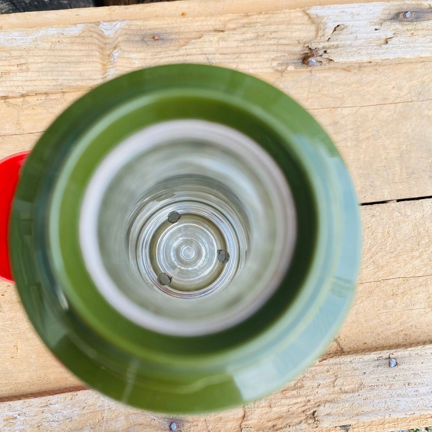 【USA vintage】Aladdin 水筒 レッド×グリーン