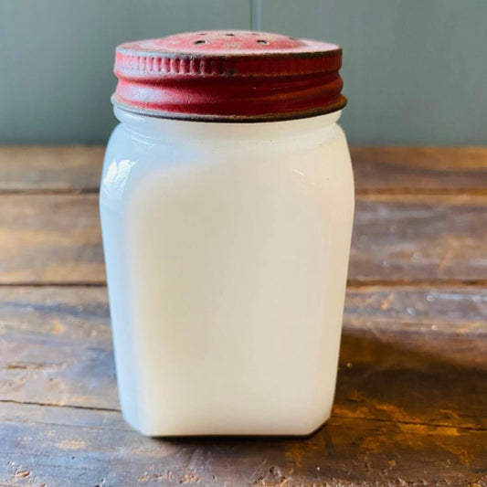 【1940s vintage】ミルクガラス ソルト&ペッパー Cloves