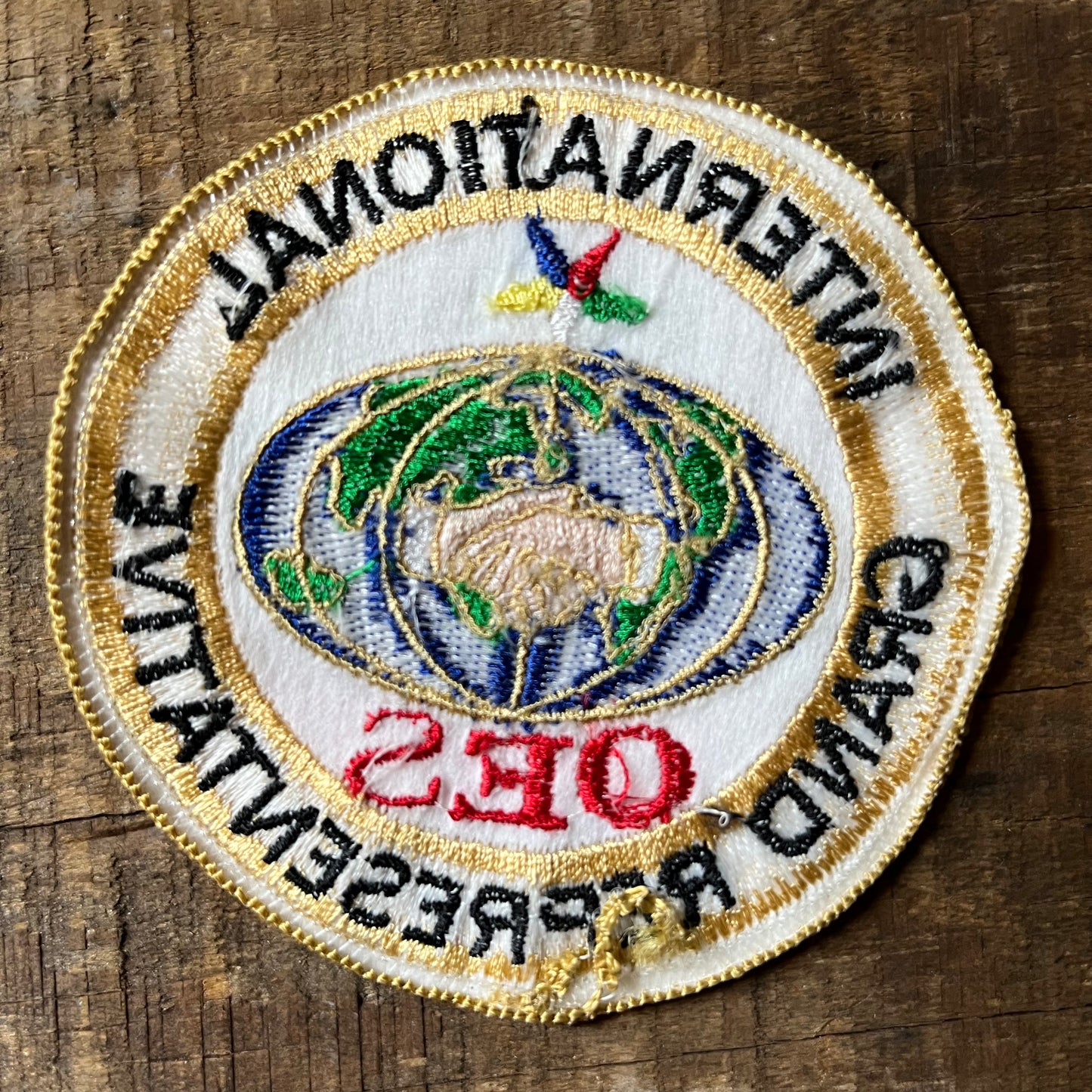 【USA vintage】OES International Grand Representative ワッペン