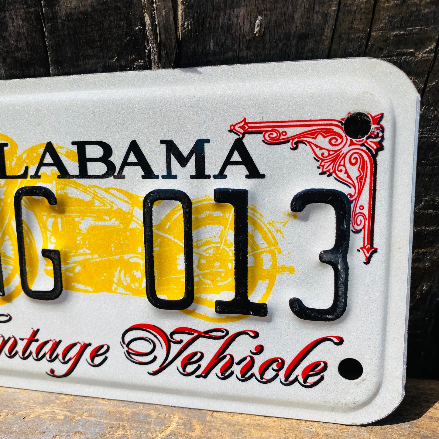【USA vintage】モーターサイクルナンバープレート ALABAMA