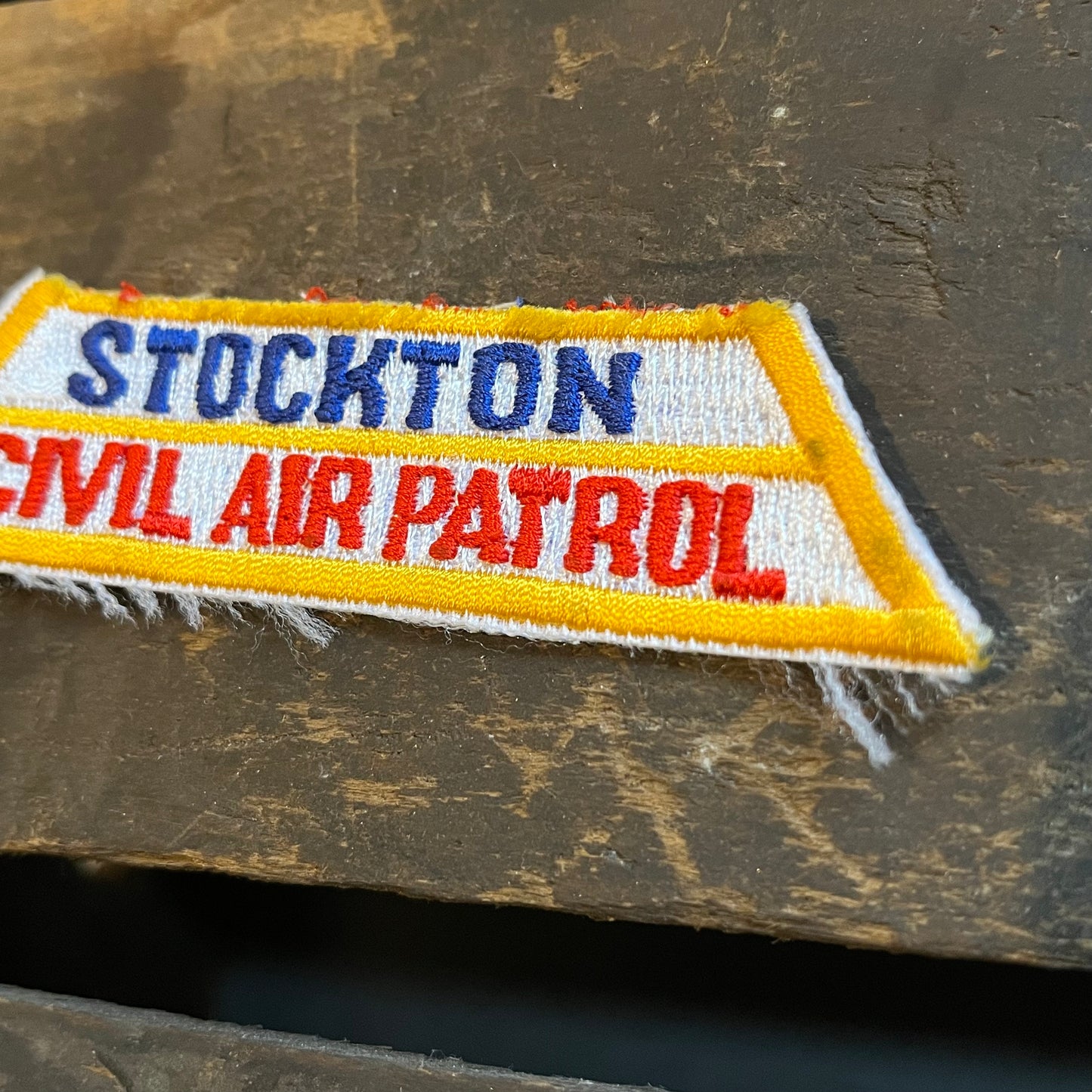 【USA vintage】ワッペン STOCKTON CIVIL AIR PATROL