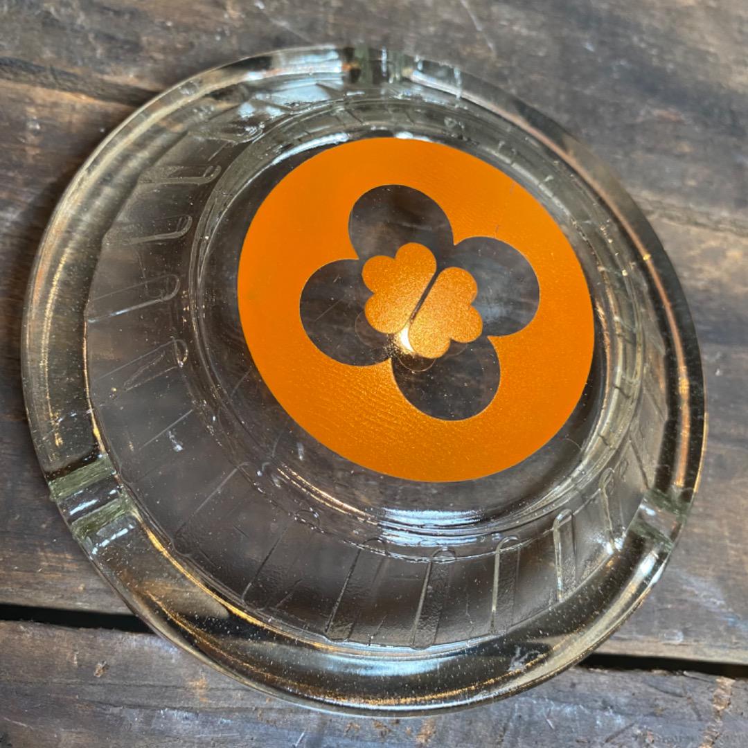 【1950s-1970s USA vintage】アドバタイジング 灰皿 オレンジ