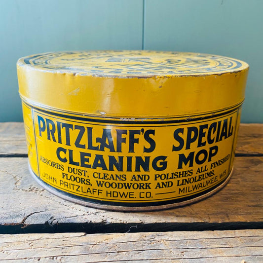 【1920s-1930s USA vintage】モップ TIN缶