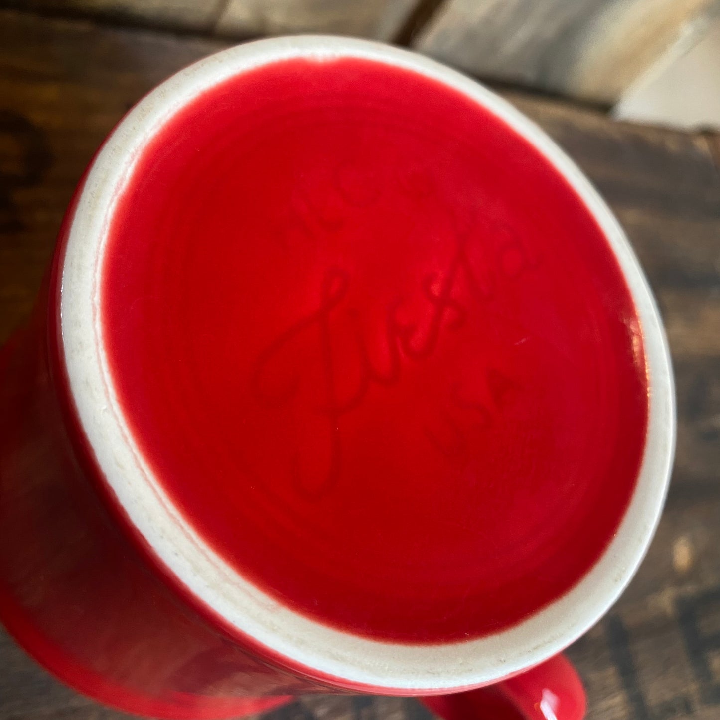 【1970s USA vintage】Fiesta フィエスタ マグカップ レッド