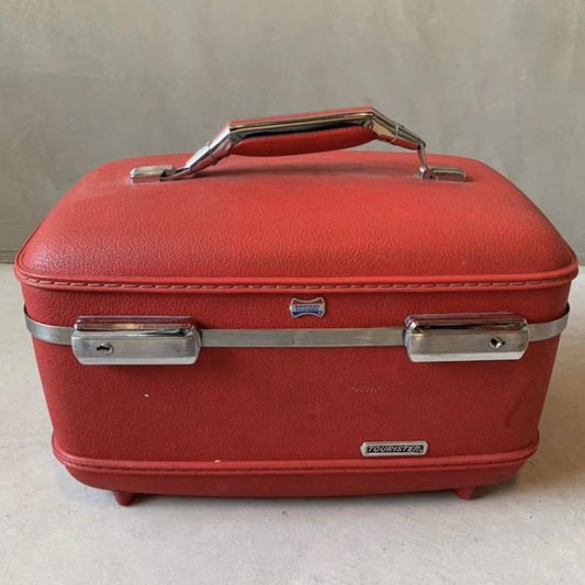 【USA vintage】ツーリスターコスメケース メイクボックス