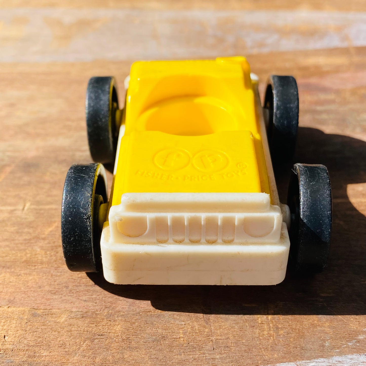 【USA vintage】Fisher-Price Toy 車 イエロー