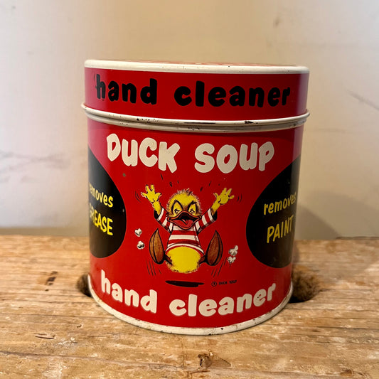 【USA vintage】1950s Duck Soup ハンドクリーナー ティン缶