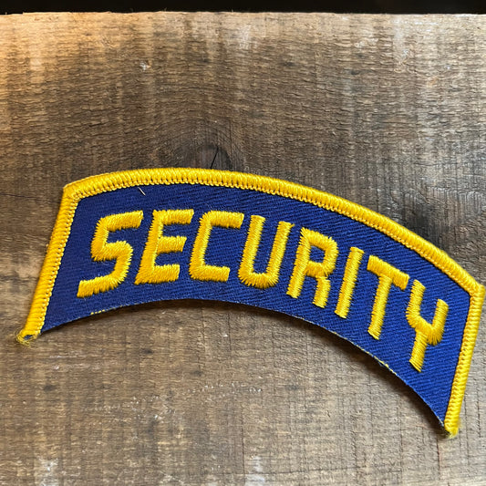 【USA vintage】ワッペン SECURITY
