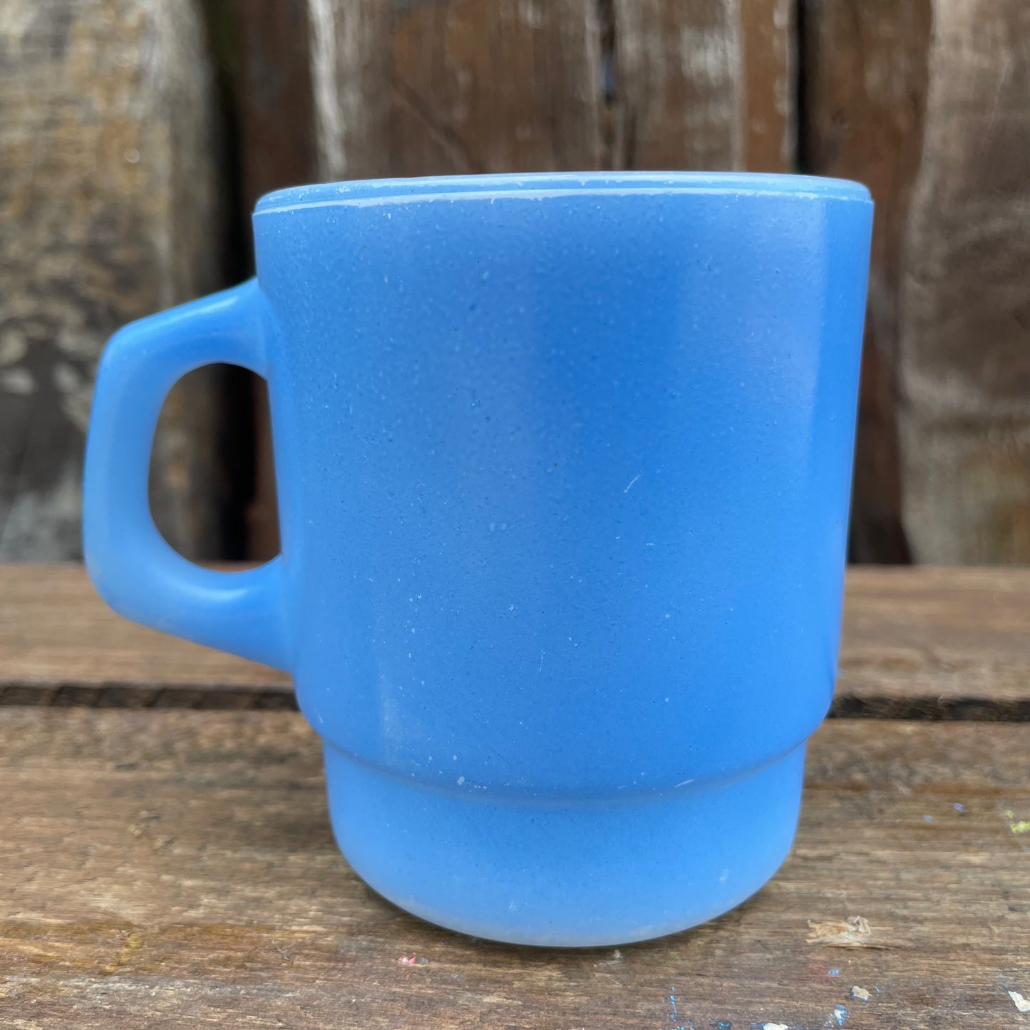 【60’s USA vintage】Fire King スタッキングマグカップ ブルー