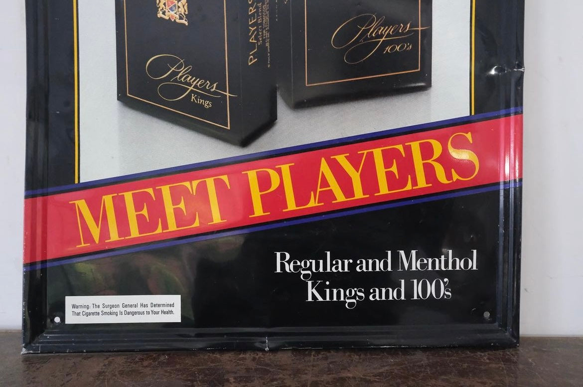 【USA vintage】プレイヤーズ 看板 PLAYERS vintage metal sign plate