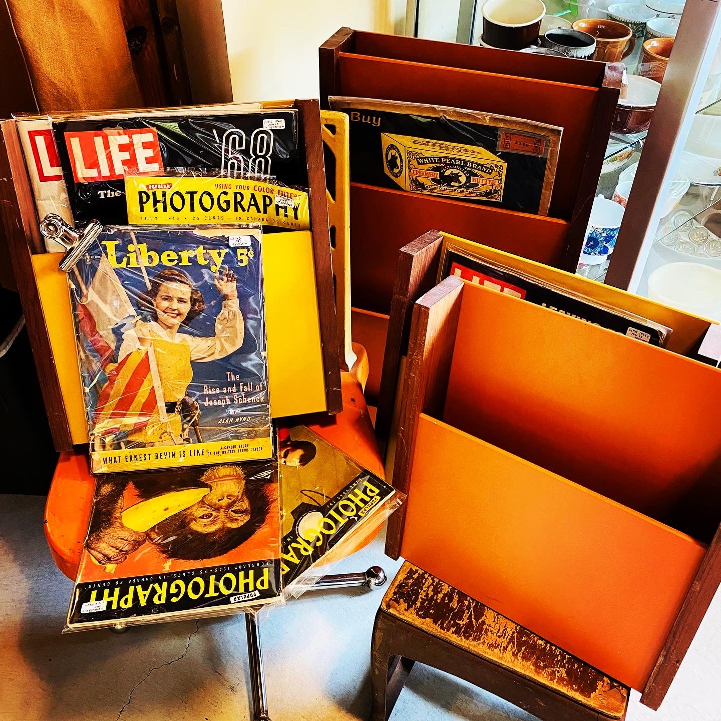 【1970s vintage】Peter pepper マガジンラック 4段