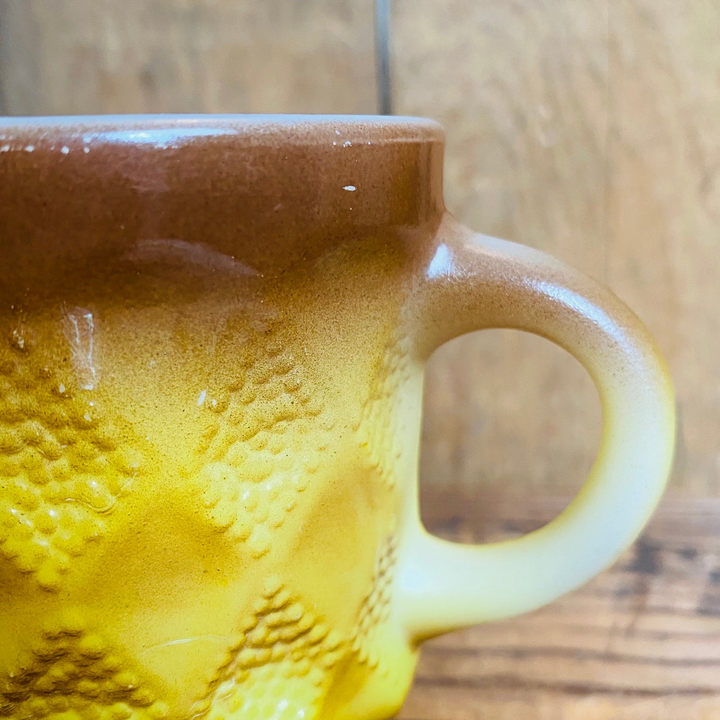 【1970s USA vintage】Fire King キンバリー(イエロー)マグカップ