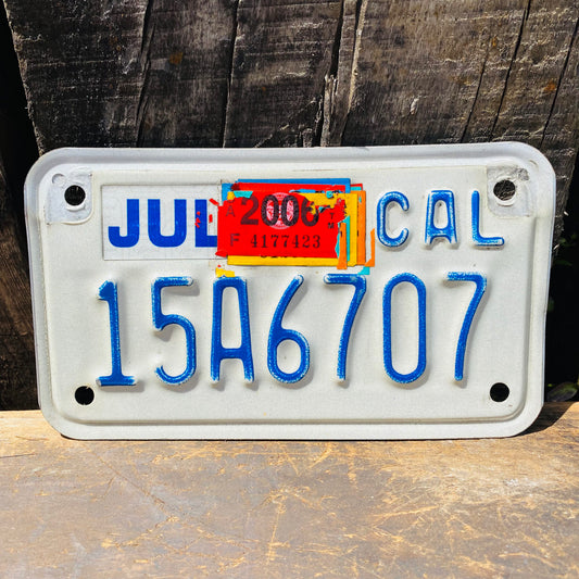 【USA vintage】モーターサイクルナンバープレート CAL15A6707