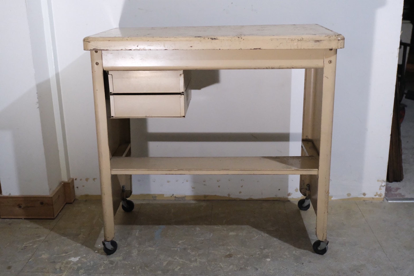 【USA vintage】ビンテージ ワークデスク ベージュ